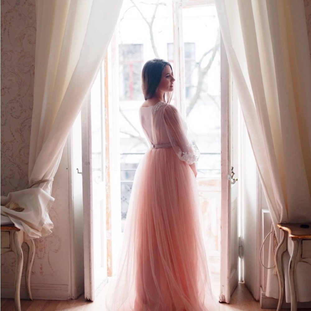 New Pink Evening  Dress - Picture 2 of 5